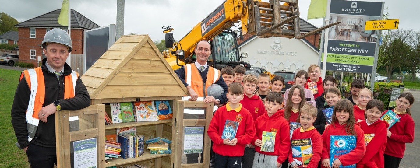 Little Library Unveiled at St Athan Housing Development Image 1