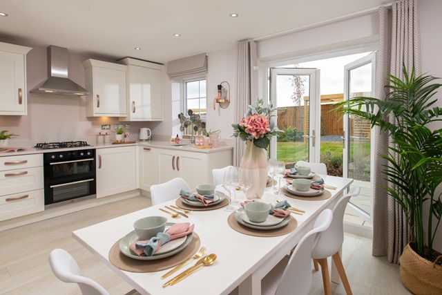 Open-plan Ellerton dining kitchen 