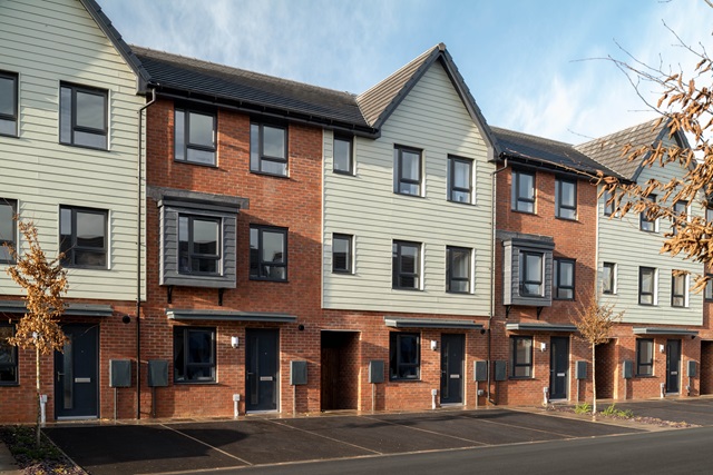 Outside view of the Haversham 4 bedroom terraced home