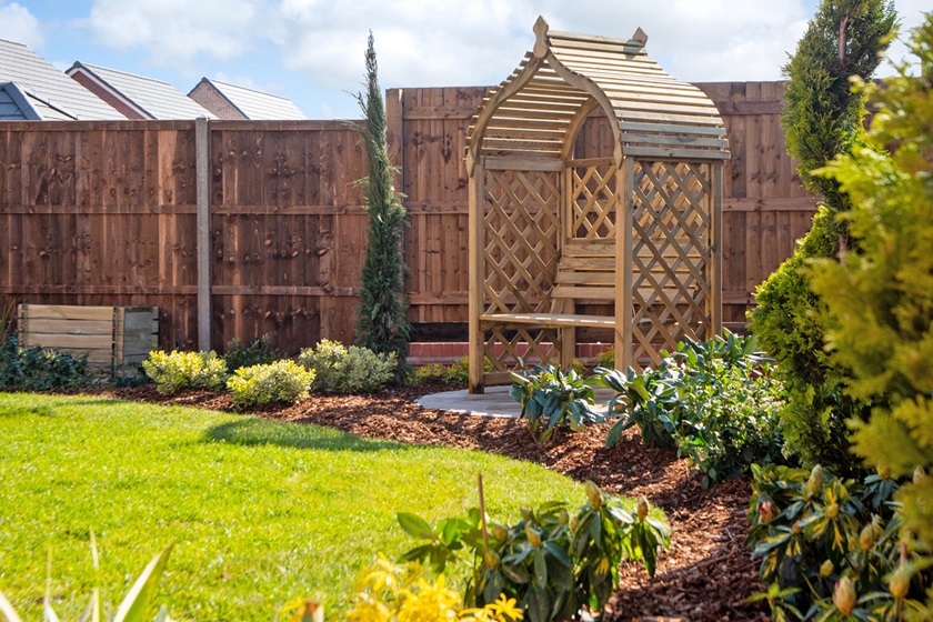 Image of a fully landscaped garden