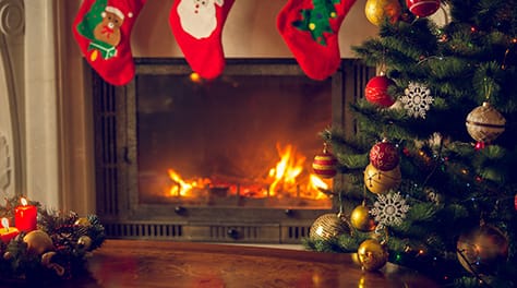 christmas fireplace