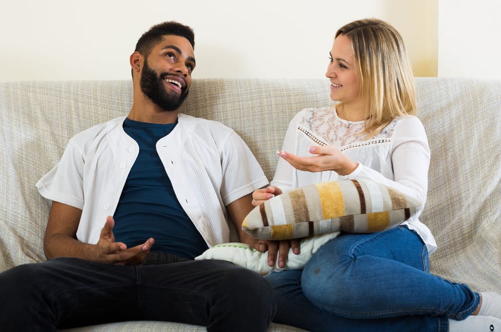 couple on sofa